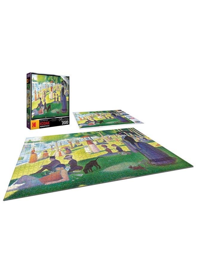 RoseArt - Kodak Premium Masters - A Sunday Afternoon on The Island of La Grand Jatte by Georges Seurat - 2000 Piece Jigsaw Puzzle for Adults - Image 3